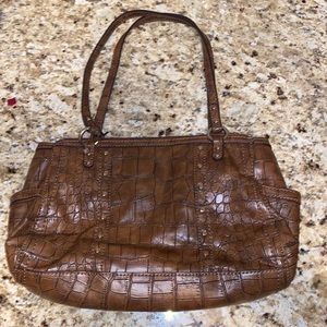 Crocodile pattern purse